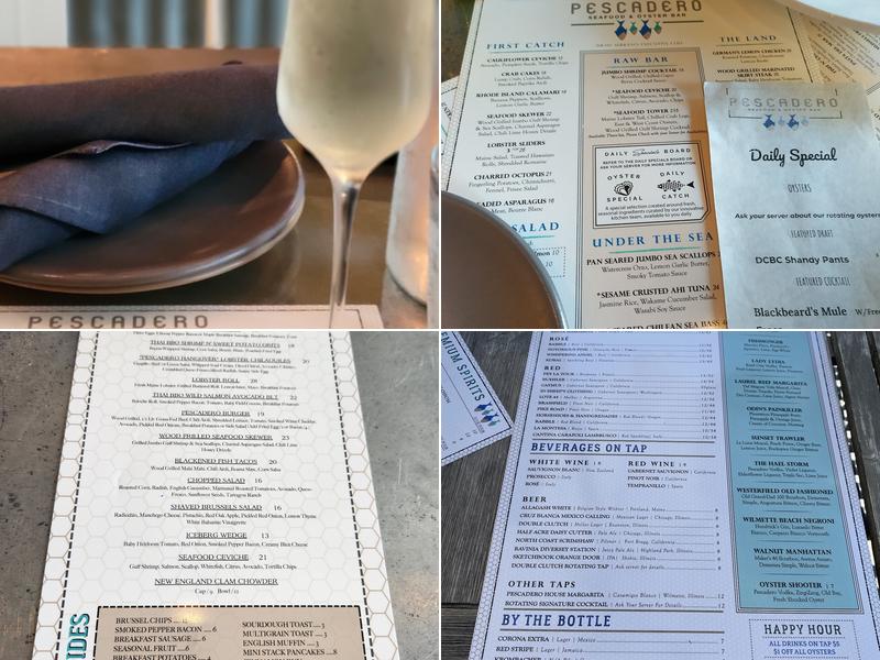 Pescadero Menu