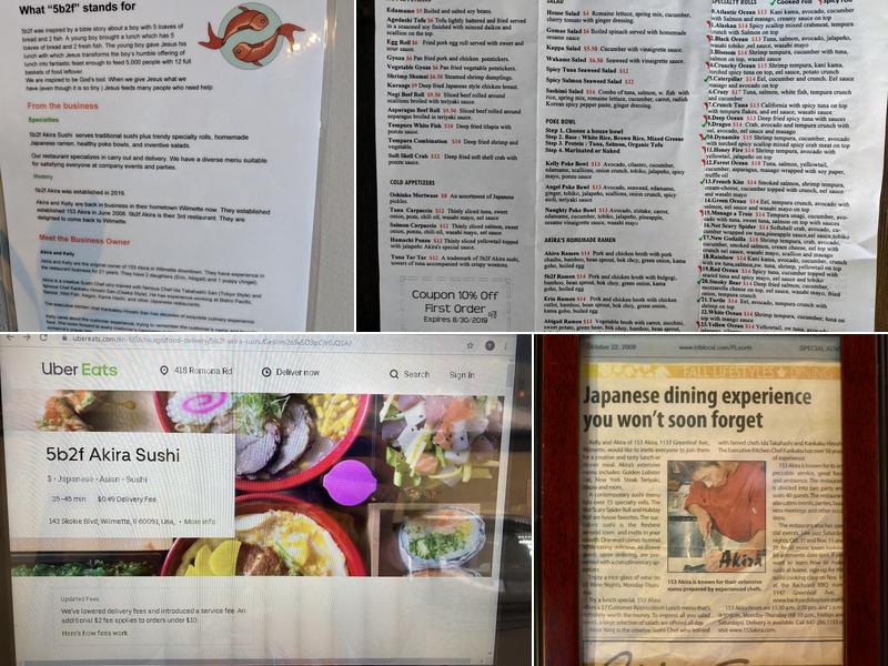 5b2f Akira Sushi Menu