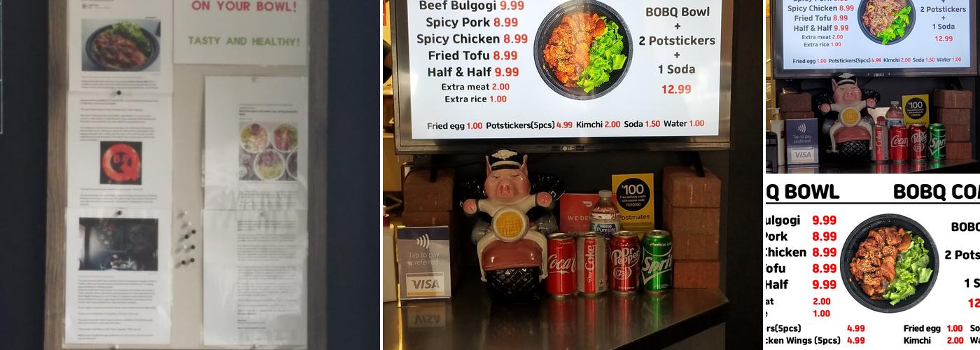 BOBQ Menu