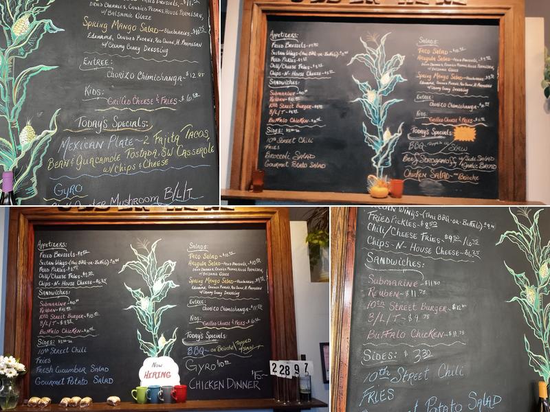 10th Street Diner Menu