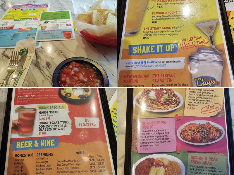 Chuy's Menu