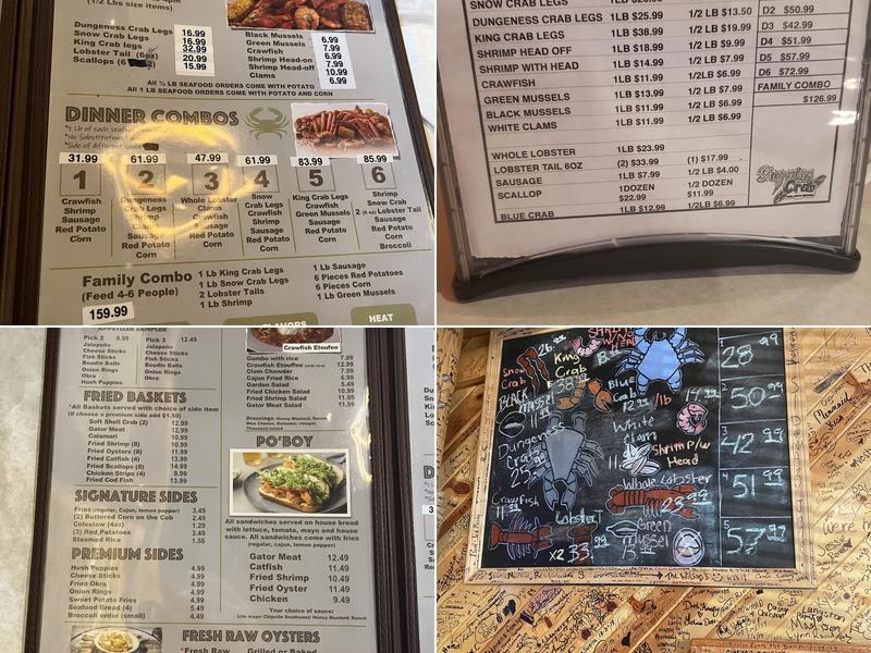 Storming Crab Seafood Restaurant Lexington Menu