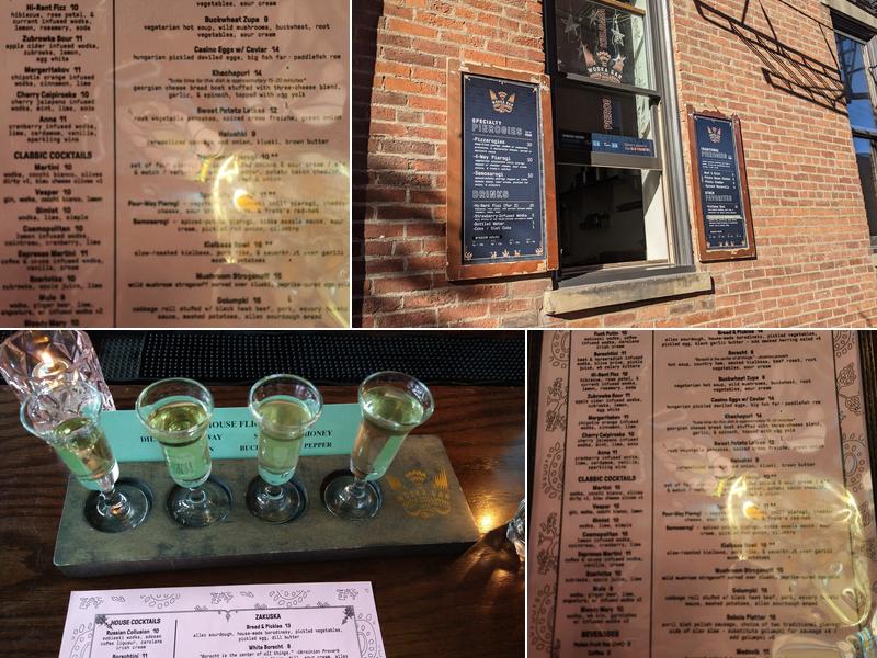 Wódka Bar Menu