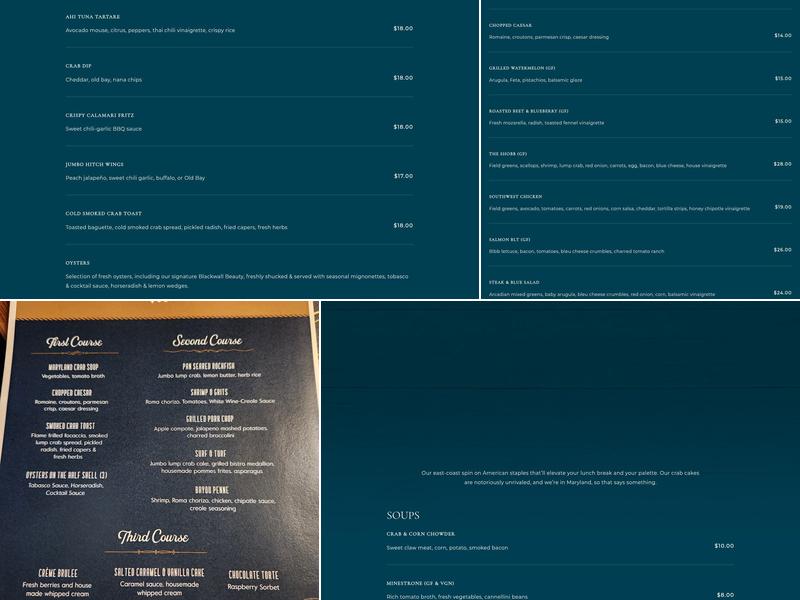 Blackwall Hitch Menu