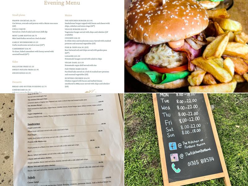 The Kitchen at Portland Marina Menu