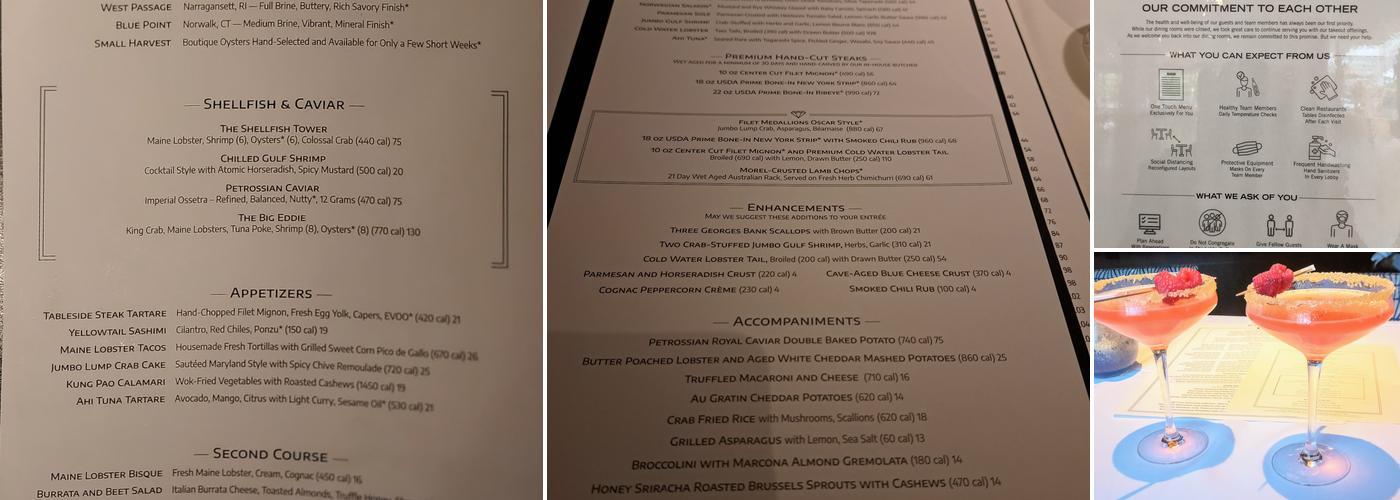 Eddie V's Prime Seafood Menu