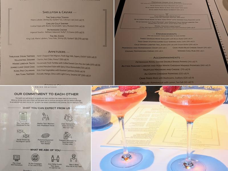 Eddie V's Prime Seafood Menu