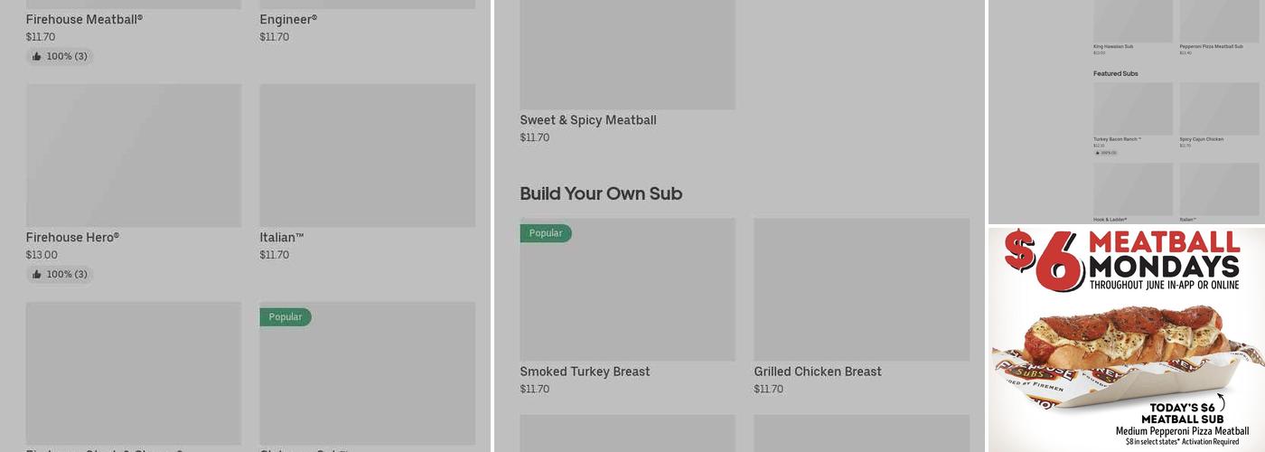 Firehouse Subs Menu