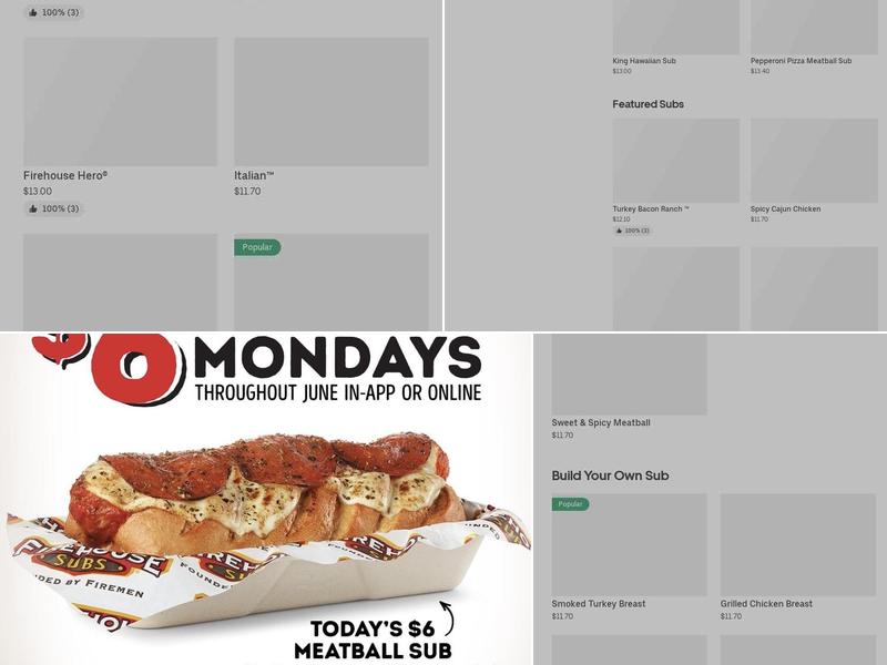 Firehouse Subs Menu