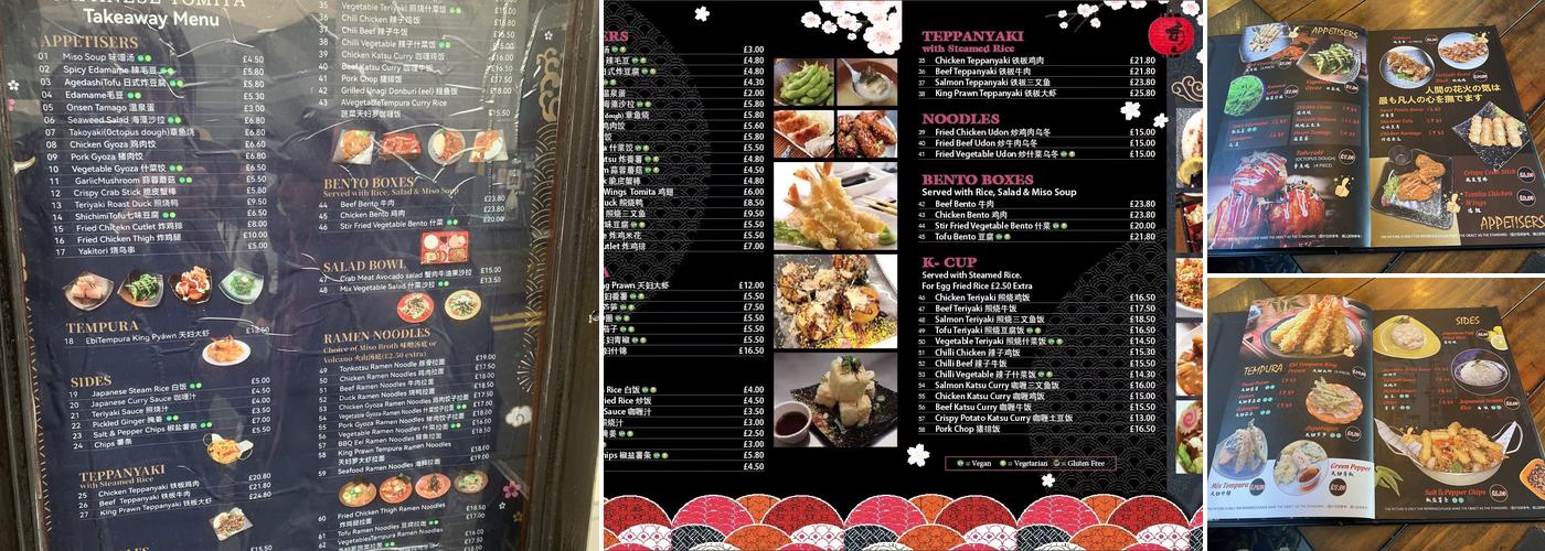 Tomita Menu
