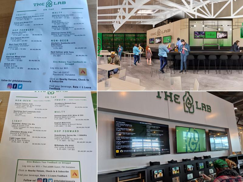 The Lab - Pilot & Quality Testing Facility Menu