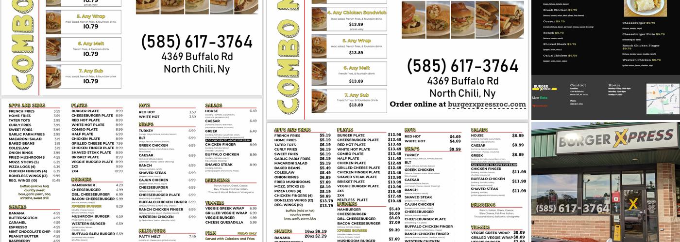 Burger Xpress Menu