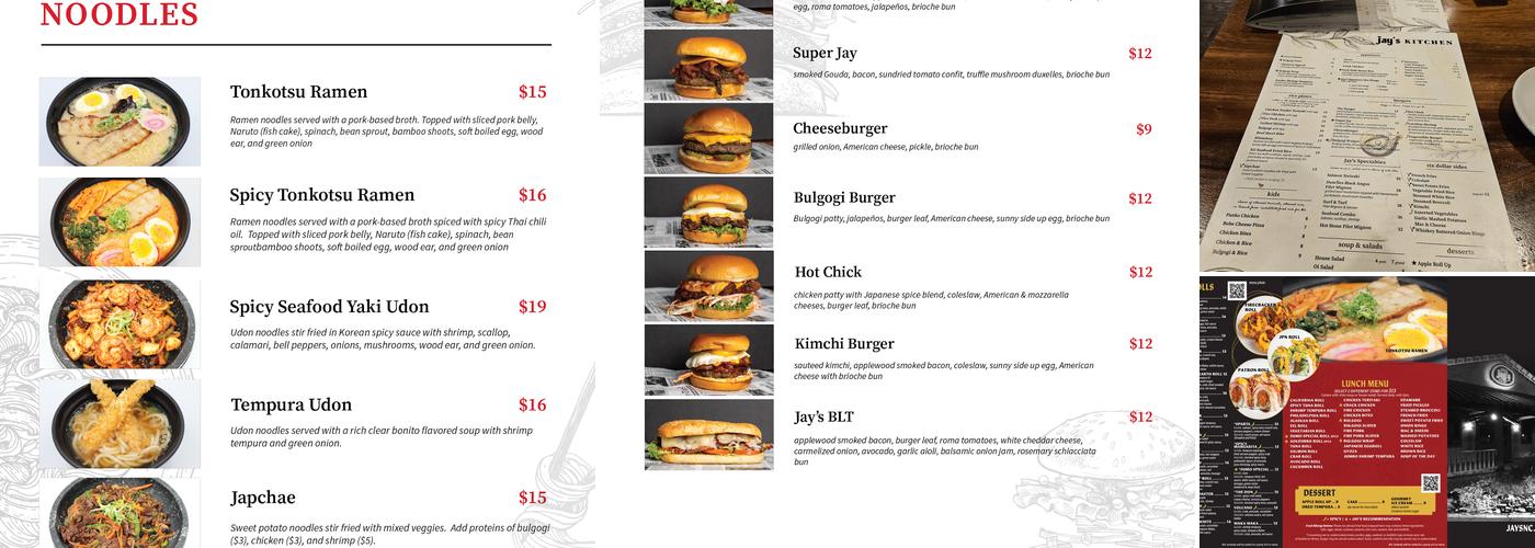 Jay’s Kitchen Menu