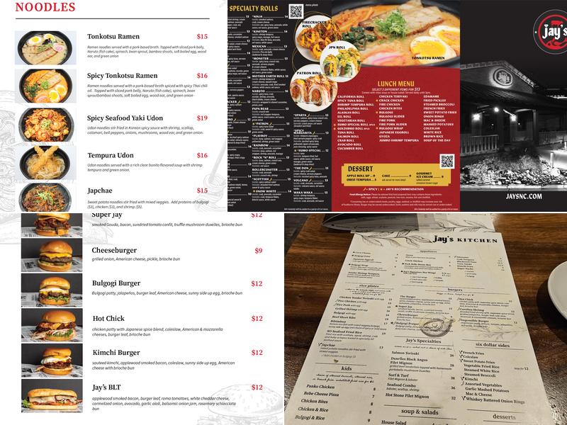 Jay’s Kitchen Menu