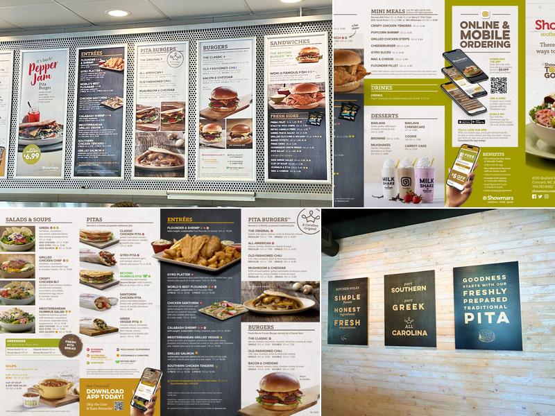 Showmars Kannapolis Menu