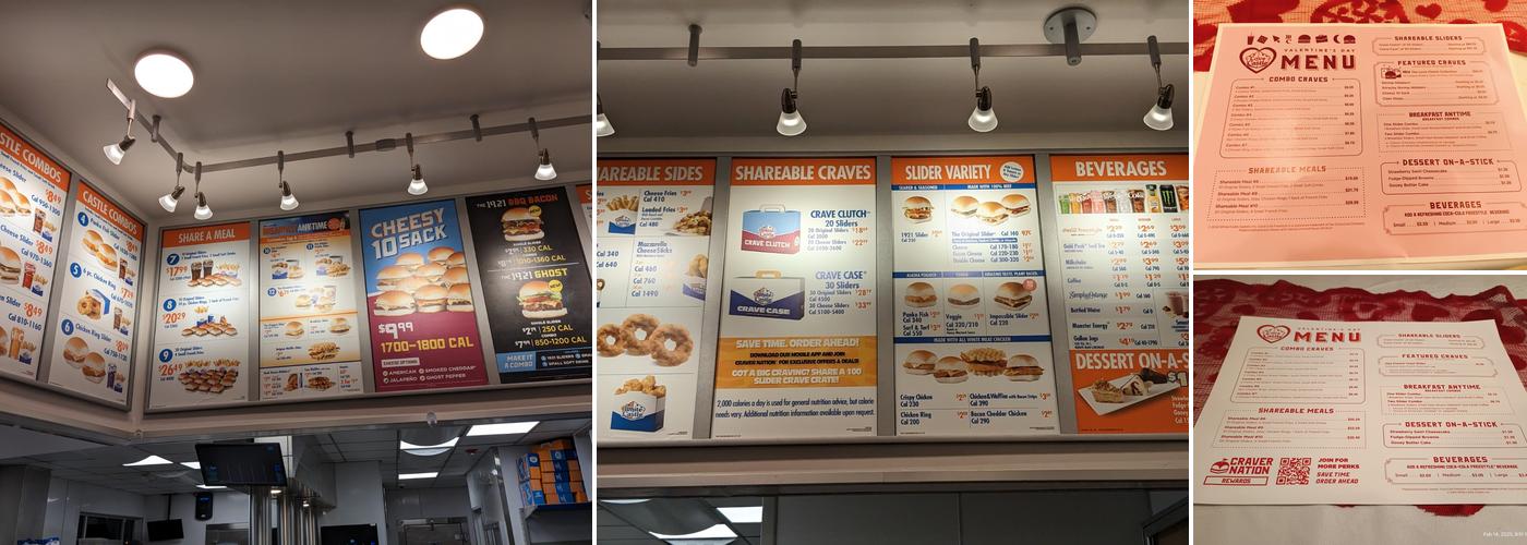 White Castle Menu