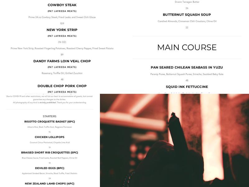 Le Malt Royale Menu