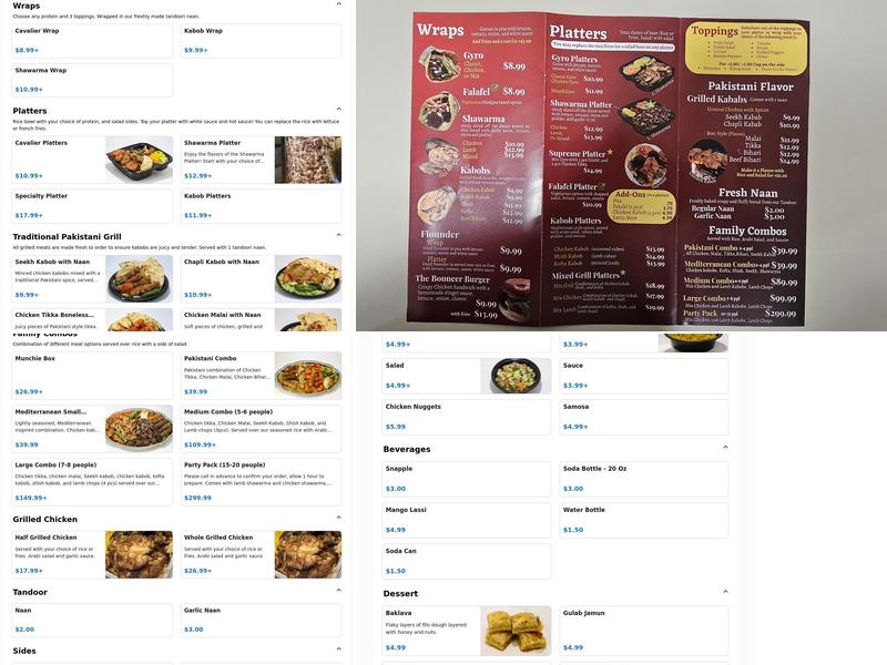 Gyro King & Grill-Kendall Park Menu