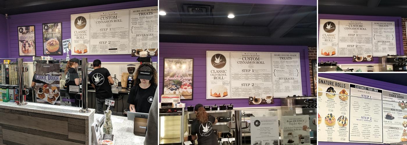 Cinnaholic Menu