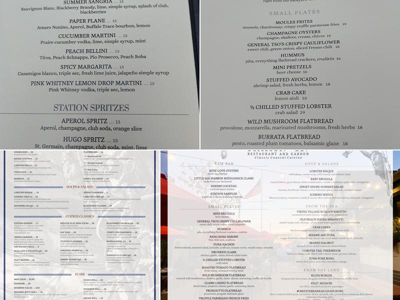 Station 117 Tavern and Garden Menu