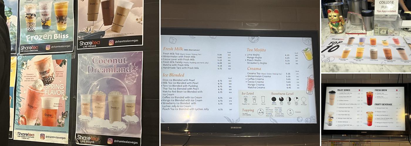Sharetea Menu