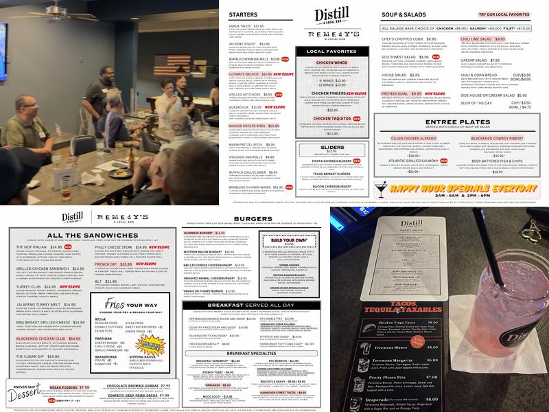 Distill - A Local Bar Menu