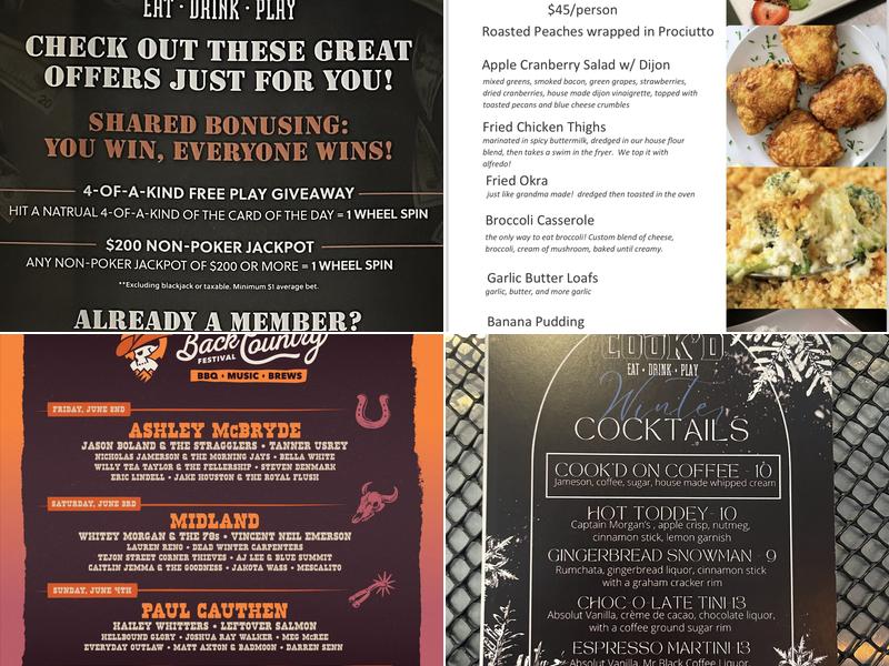 Cook’d Menu