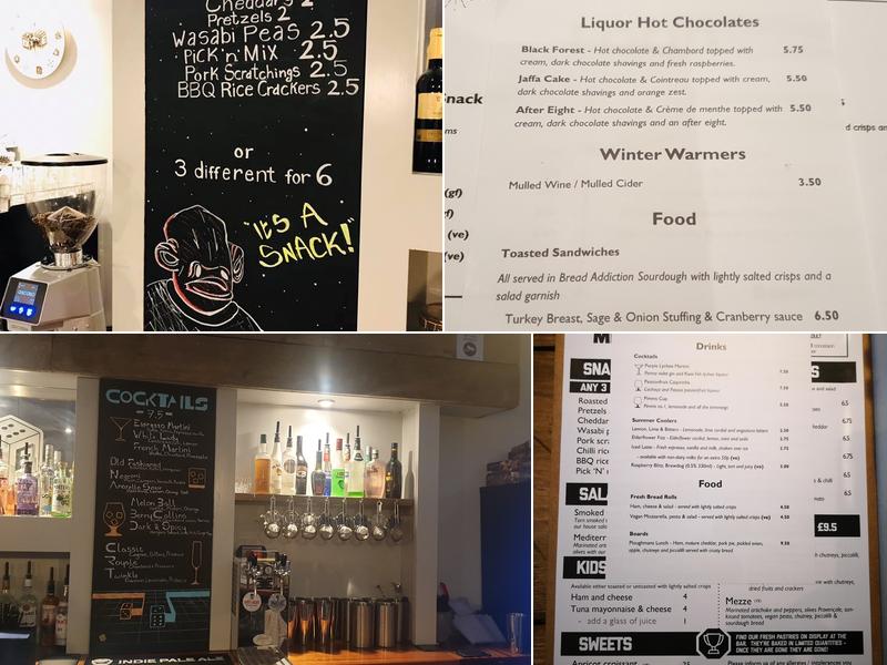 Dice Board Game Lounge Menu