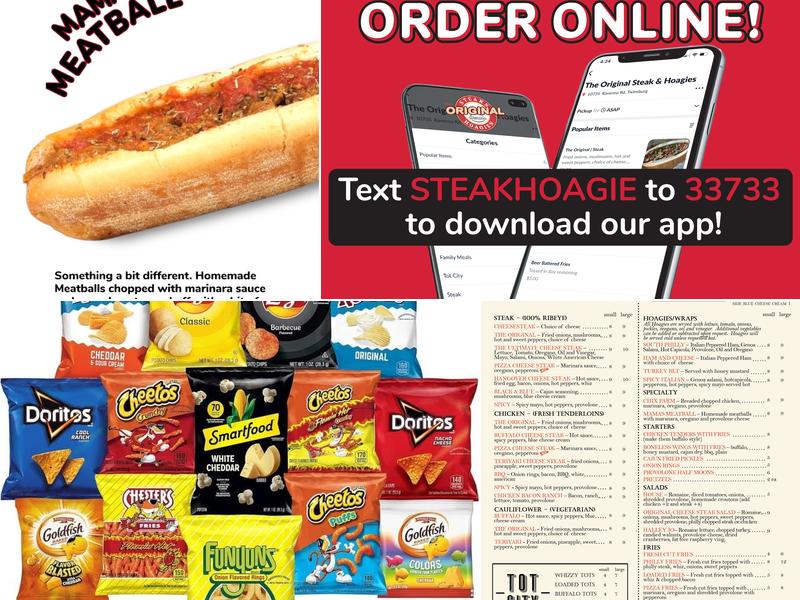 The Original Steaks and Hoagies Medina Menu