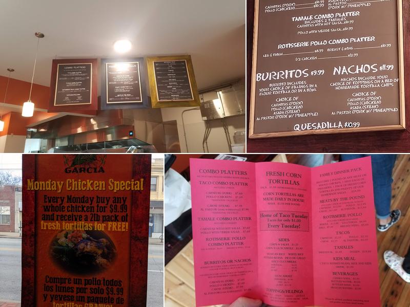 Tortilleria Garcia - College Hill Menu