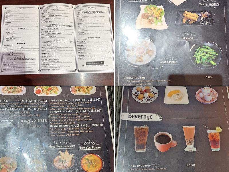 Thai Spicy Menu
