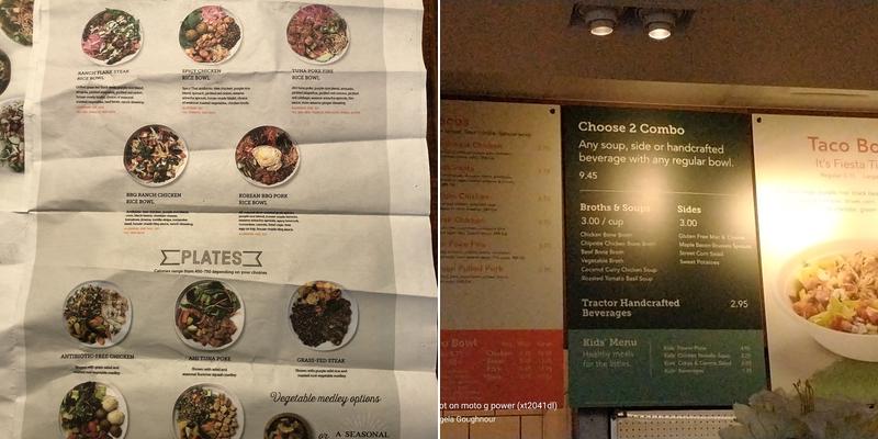 CoreLife Eatery Menu