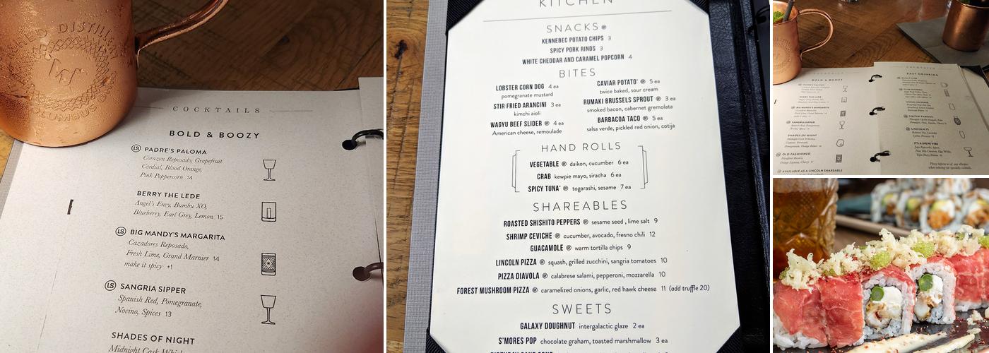 Lincoln Social Rooftop Menu