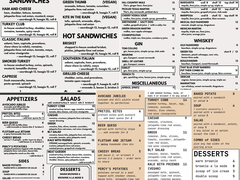 The Front Page Menu