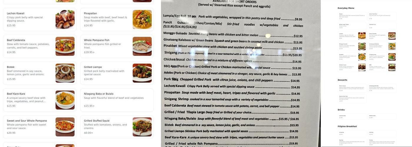 Mauro's Grill and Café - Filipino Cuisine Menu