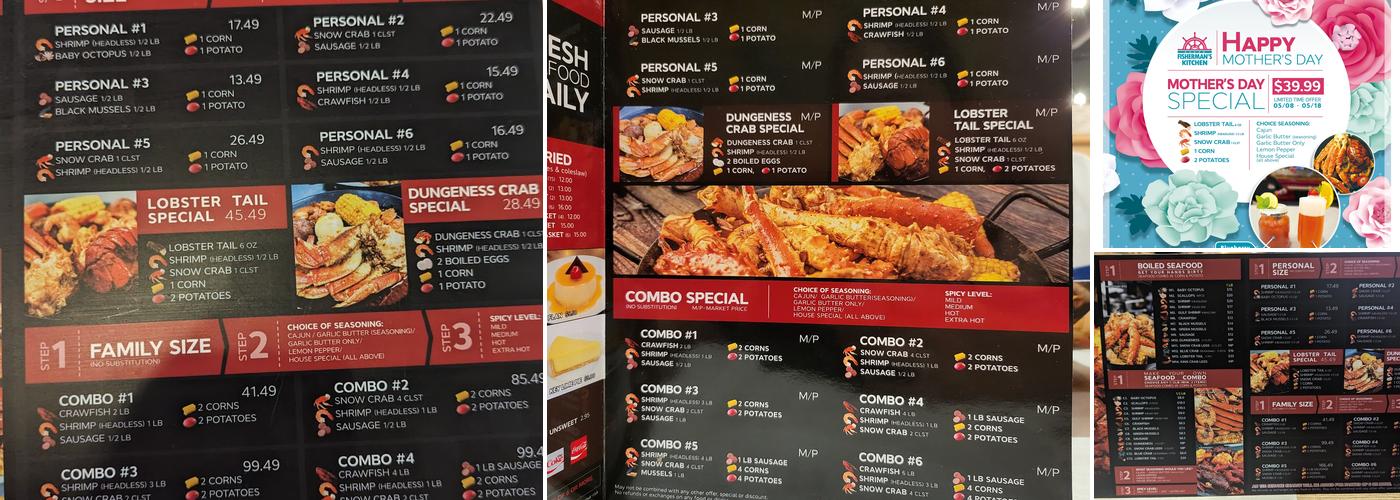 Fisherman’s Kitchen Menu