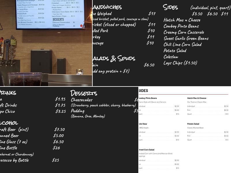 Agape BBQ Menu