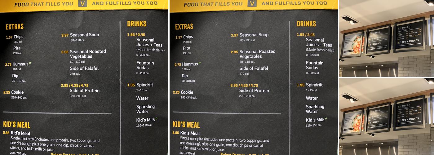 CAVA Menu