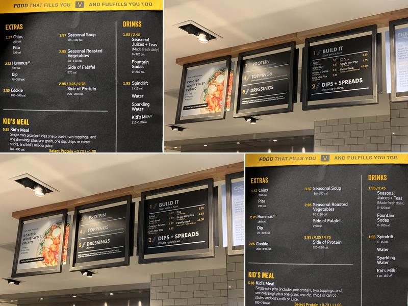 CAVA Menu