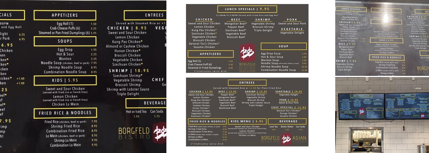 Borgfeld Bistro Menu