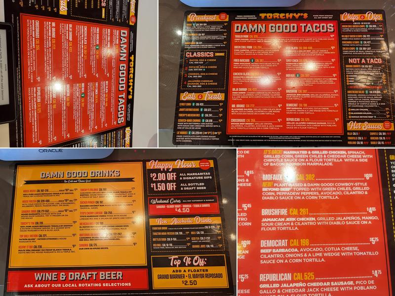 Torchy's Tacos Menu