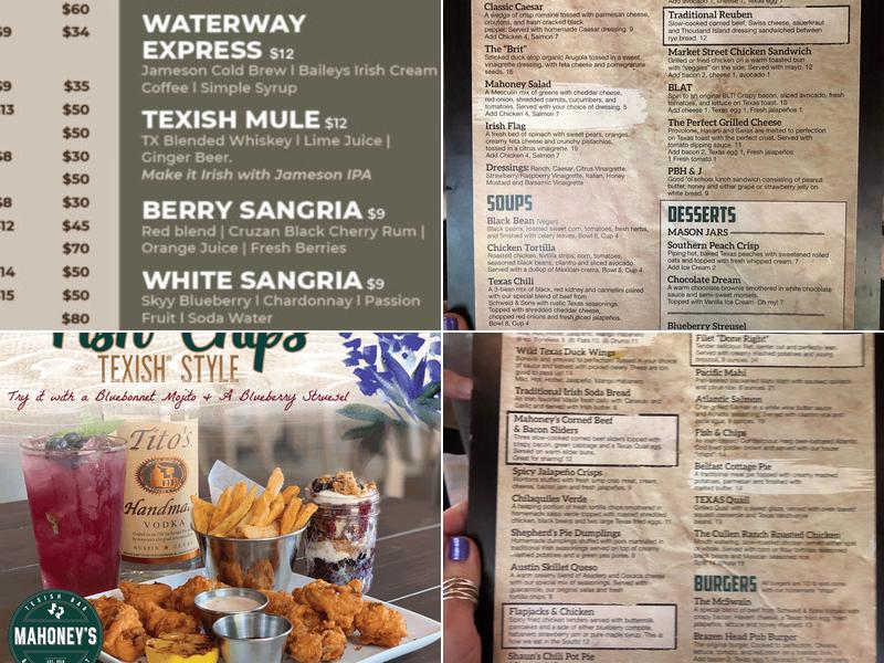 Mahoney's Menu