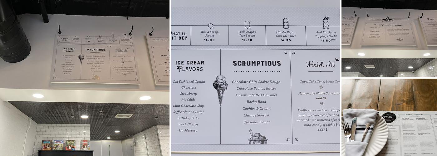 Charlie's Sweet Shop Menu