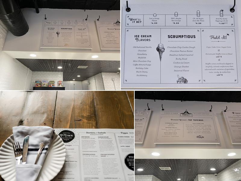 Charlie's Sweet Shop Menu