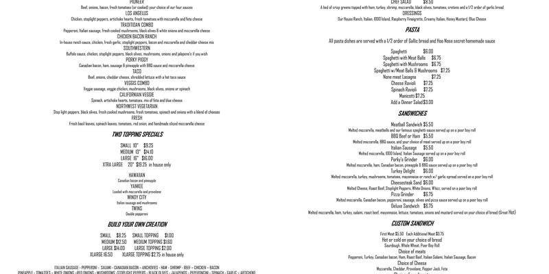 MOD Pizza Menu