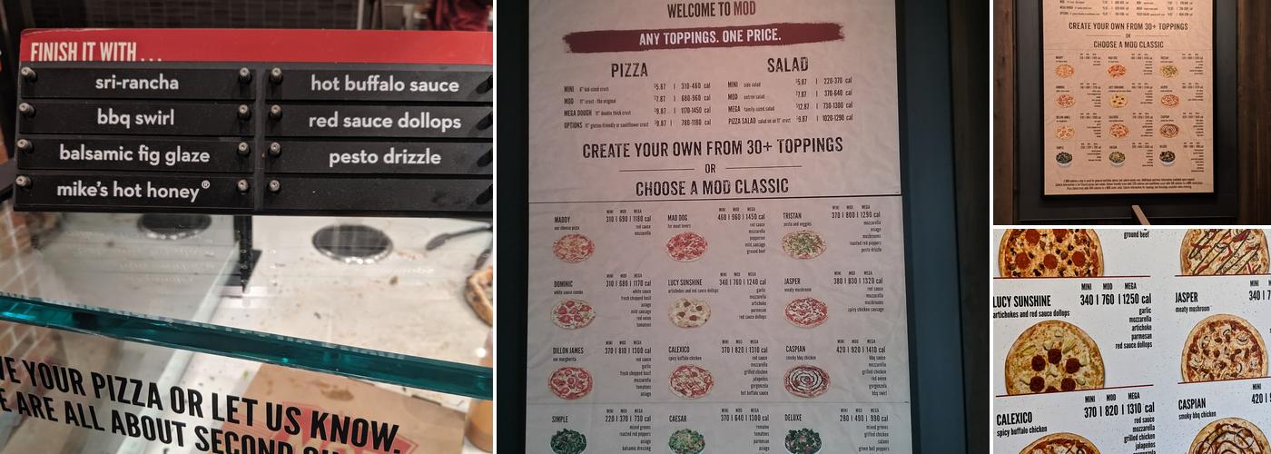MOD Pizza Menu