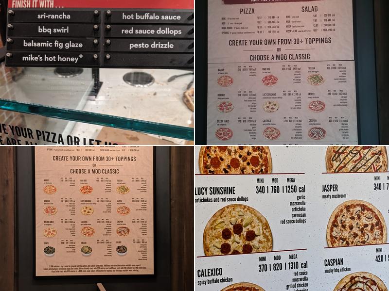 MOD Pizza Menu
