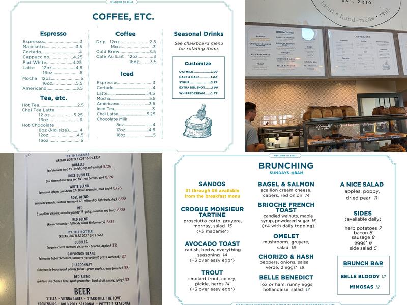 Belle Menu
