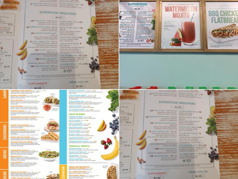 Tropical Smoothie Cafe Menu