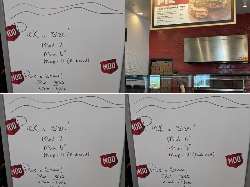 MOD Pizza Menu